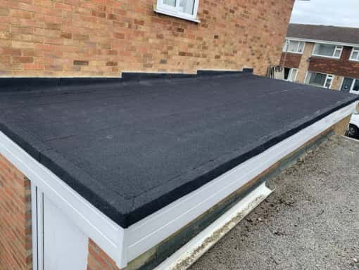 This is a photo of a flat roof installed in Canterbury. Installation carried out by Canterbury Roofers