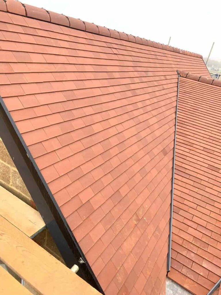 This is a photo of a new roof being installed in Canterbury. Installation carried out by Canterbury Roofers