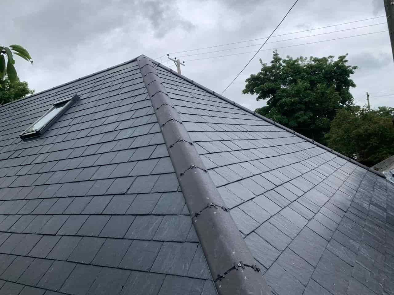 This is a photo of a slate roof being installed in Canterbury. Installation carried out by Canterbury Roofers