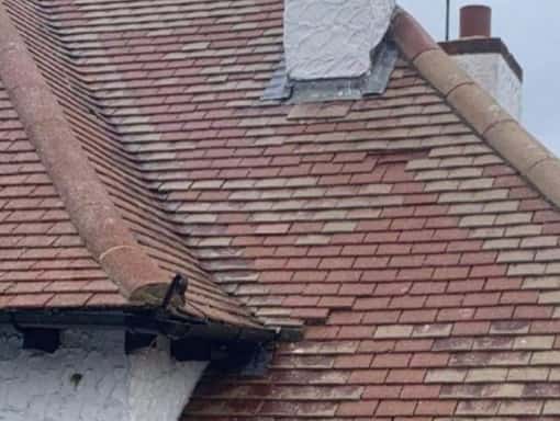 This is a photo of a roof needing repairs in Canterbury